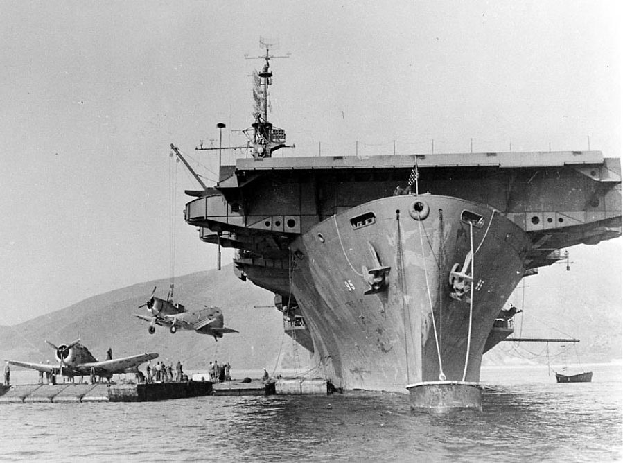 護衛空母『ビスマーク・シー (Bismarck Sea, CVE-95)(喪失：1945年2月21日・場所：北緯24度36分 東経141度48分・原因：神風特別攻撃隊第二御楯隊の攻撃（硫黄島の戦い）)』のご紹介