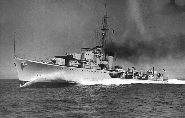 駆逐艦『アフリディ(喪失：1940年5月3日・場所：ノルウェイ沖・原因：ドイツ軍機の攻撃)』のご紹介