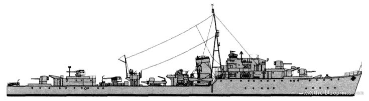 駆逐艦『パケナム(喪失：1943年4月16日・場所：シチリア島沖・原因：イタリア水雷艇「カシオペア」の攻撃(チーニョ船団の戦い))』のご紹介