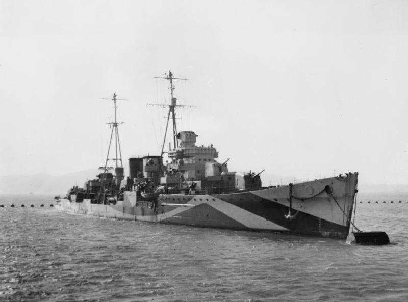 巡洋艦『ダーバン(喪失：1944年6月9日・場所：ノルマンディー沖・原因：防波堤とするため沈められる)』のご紹介
