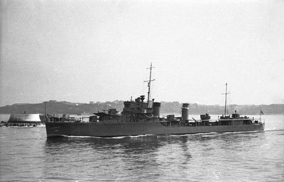 駆逐艦『エクスムーア(喪失：1942年2月25日・場所：ローストフト沖・原因：触雷、またはドイツ魚雷艇の攻撃)』のご紹介