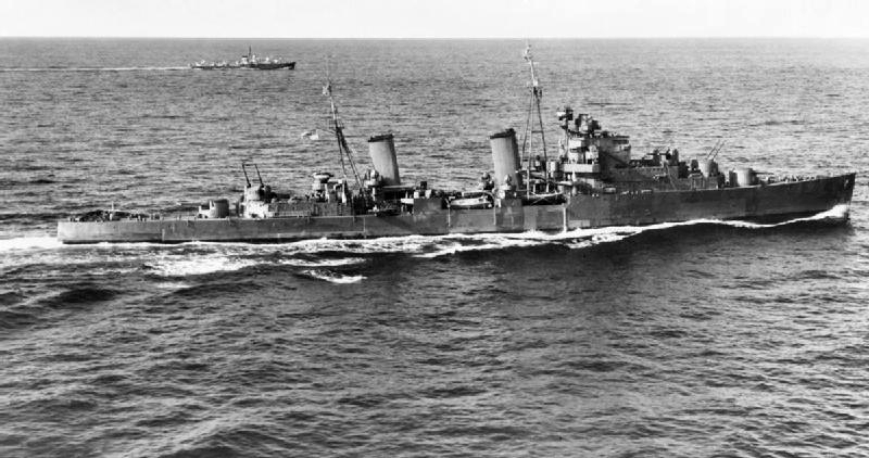 巡洋艦『ハーマイオニー(喪失：1942年6月16日・場所：クレタ島沖・原因：ドイツ潜水艦「U205」攻撃)』のご紹介