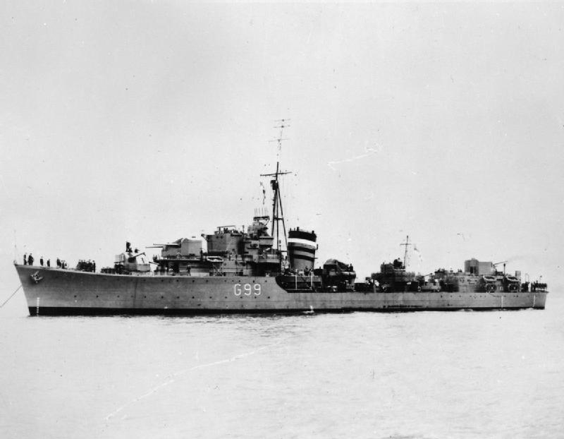 駆逐艦『ラフォレイ(喪失：1944年3月30日・場所：パレルモ沖・原因：ドイツ潜水艦「U223」の攻撃)』のご紹介