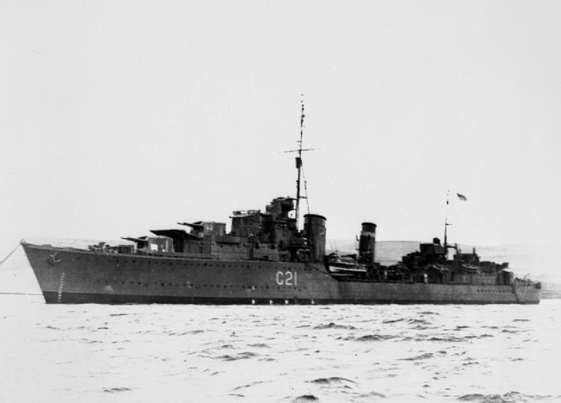 駆逐艦『パンジャビ(喪失：1941年5月1日・場所：大西洋・原因：戦艦「キング・ジョージ5世」との衝突事故)』のご紹介