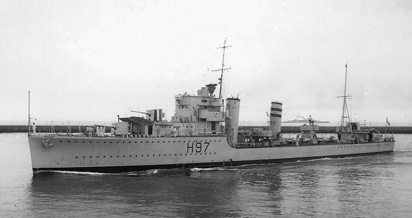 駆逐艦『ハイペリオン(喪失：1940年12月22日・場所：パンテッレリーア島沖・原因：触雷)』のご紹介