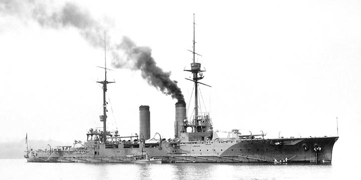 筑波(2代)型巡洋戦艦『筑波(2代) (期間：1907年~1917年：沈没・10年間)』のご紹介
