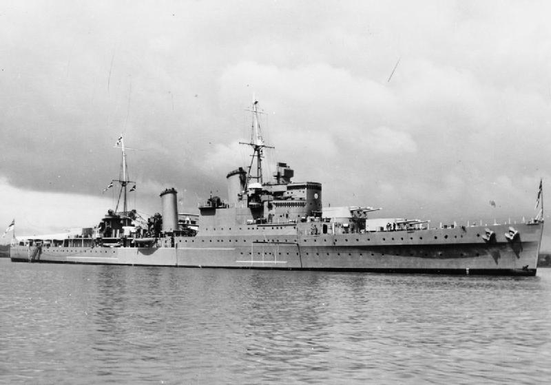 巡洋艦『サウサンプトン(喪失：1941年1月11日・場所：マルタ沖・原因：ドイツ軍機の攻撃(MC4作戦中))』のご紹介