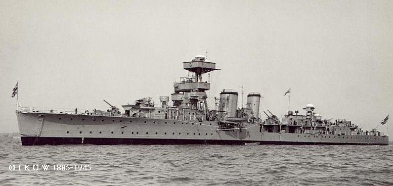 巡洋艦『カーリュー(喪失：1940年5月26日・場所：ナルヴィク沖・原因：ドイツ軍機の攻撃)』のご紹介