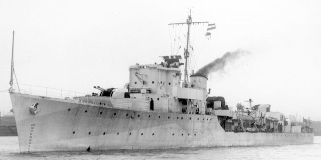 駆逐艦『ハーワース(喪失：1943年10月22日・場所：トルコ沖・原因：触雷)』のご紹介