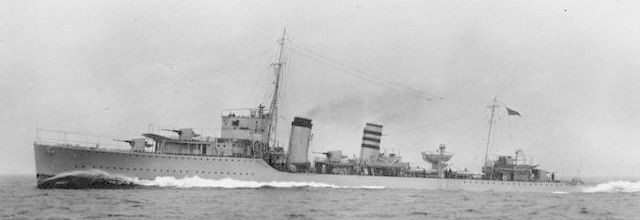 駆逐艦『コドリントン(喪失：1940年7月27日・場所：ドーバー・原因：ドイツ軍機の攻撃)』のご紹介