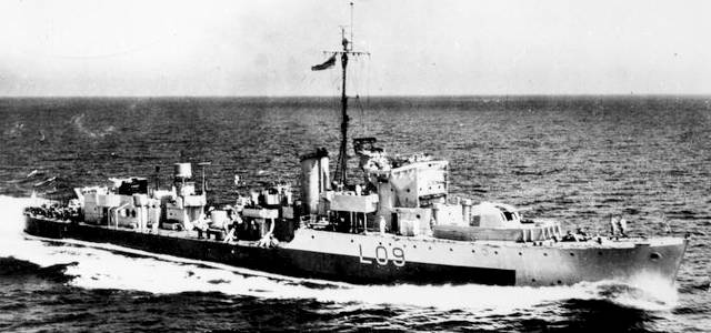 駆逐艦『ハーワース(喪失：1943年10月22日・場所：トルコ沖・原因：触雷)』のご紹介