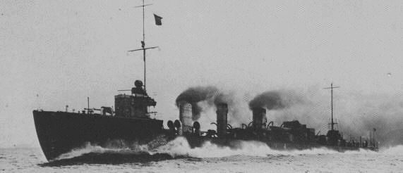 『磯風(初代)型駆逐艦：4隻 (運用開始：1917年)』のご紹介