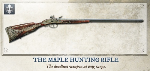 ライフル『スポーツフリントロック式銃(1700年頃) (Maple Hunting Rifle)』のご紹介