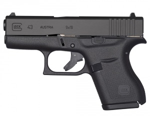 【グロック43】(Glock 43・カートリッジ：9x19mm・2015～現在・サブコンパクトスリムライン)のご紹介