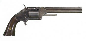 【S&W モデル2】(Smith & Wesson Model 2・リボルバー・1861～1874年・.32リムファイア・装弾数：6)のご紹介