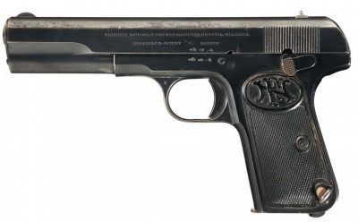 【FNブローニング1903】(FN Browning 1903・ピストル・1903～1914年・9x20mm Browning Long 7.65x17mm SR Browning・装弾数：7 / 8)のご紹介