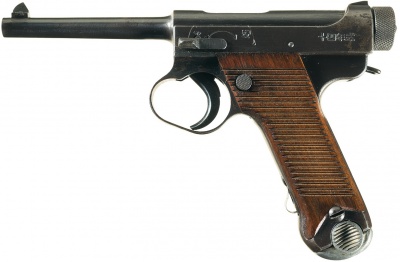 132位【南部大型自動拳銃】(Type 14 Nambu pistol・生産数：40万丁・半自動拳銃・日本)のご紹介