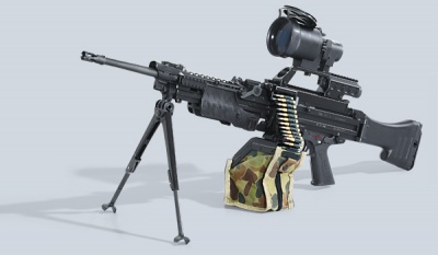 【MG4】(Heckler & Koch MG4・機関銃・2001～現在・5.56×45mmNATO・装弾数：ベルト)のご紹介