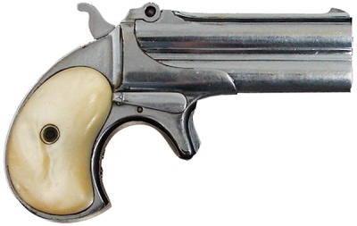 【レミントン1866デリンジャー】(Remington 1866 Derringer・ ピストル・1866～1935年・.41 RF・装弾数：2)のご紹介