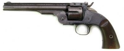 【S&W スコフィールド】(Smith & Wesson Schofield・リボルバー・1875～1877年・.45スコフィールド・装弾数：6)のご紹介
