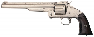 【S&W モデル3】(Smith & Wesson Model 3・リボルバー・1870～1874年・.44 S&Wアメリカン .44ロシアン・装弾数：6)のご紹介