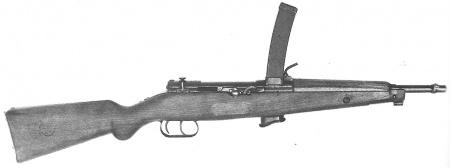 【ベレッタM1918】(Beretta M1918・短機関銃・1918～年・9x19mm Glisenti・装弾数：25)のご紹介