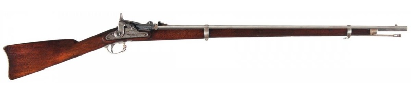 【スプリングフィールドモデル1865】(Springfield Model 1865・1865年～・.58-60-500 Rimfire・装弾数：1)のご紹介