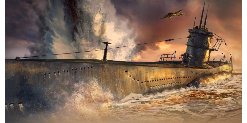 第二次世界大戦で活躍したドイツ軍潜水艦Uボート1/700プラモデル一覧(27隻)の紹介