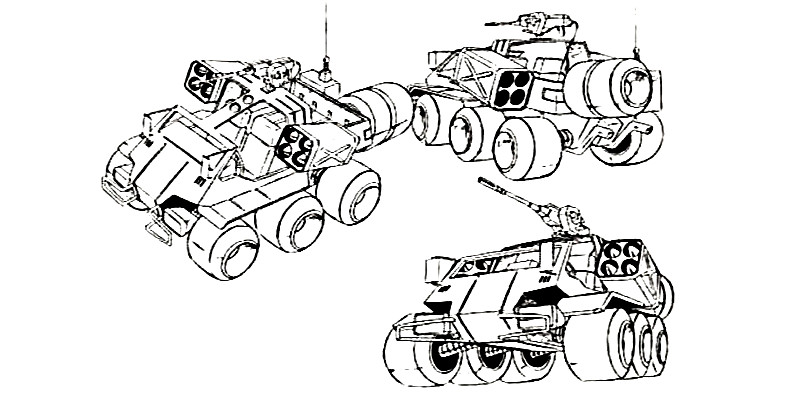 名作アニメ『太陽の牙ダグラム』に登場する解放軍J・ロック隊使用車輛、機動バギー（ブロムリーJRSネイティブダンサー）のご紹介