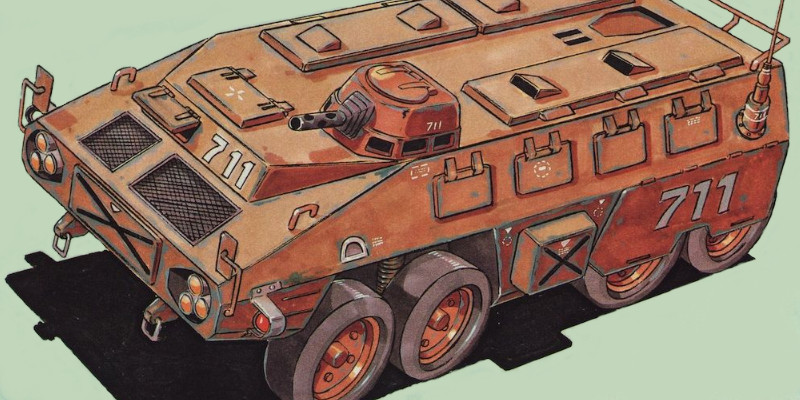 名作アニメ『太陽の牙ダグラム』に登場する装甲車両のご紹介