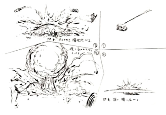 名作アニメ『太陽の牙ダグラム』で使われた兵器による弾着や爆発演出のご紹介