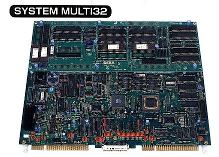『セガアーケードハード/基板』NEC製CPUを搭載したSYSTEM32/SYSTEM MULTI32(1991-1994年)のご紹介