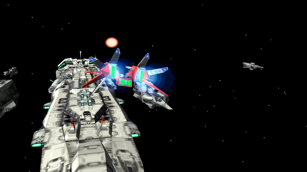 名作シューティングゲーム「レイストーム：「ステージ4面：ボス：第三艦隊旗艦 ハンニバル(3RD FLEET 地球連合第三艦隊)」のご紹介