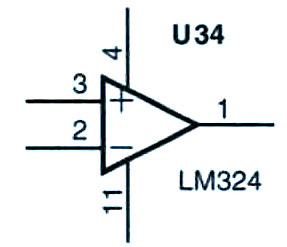 オペアンプの回路図記号