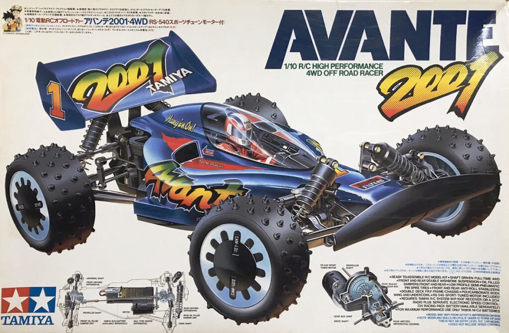 『アバンテ2001・4WD (【タミヤ】発売：1990年・当時価格：26800円)』のご紹介