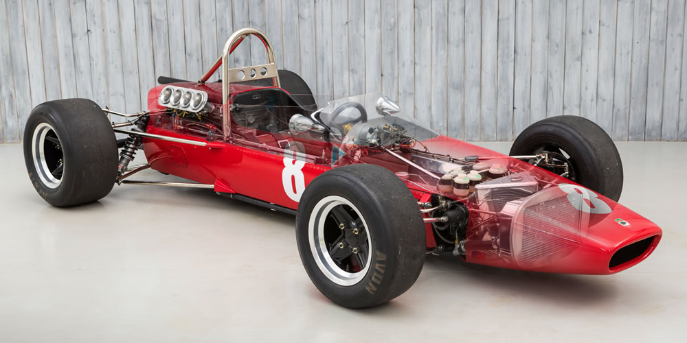 1967年・10位 / 3ポイント【マクラーレン・シャーシ：M4B・エンジン：BRM P111/2.1 V8・タイヤ：グッドイヤー】のご紹介