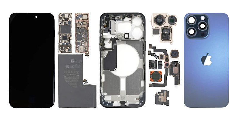 「iPhone15シリーズの内部構造：iPhone14からiPhone15への進化」についてご紹介