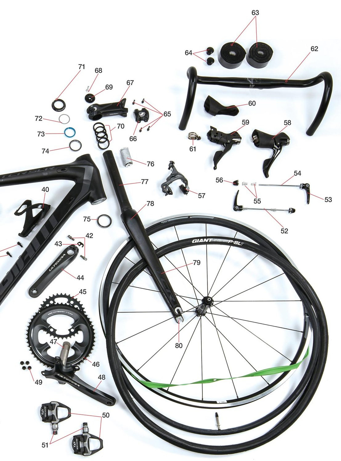 「ロードバイク/自転車（分解図）部品名称一覧」のご紹介