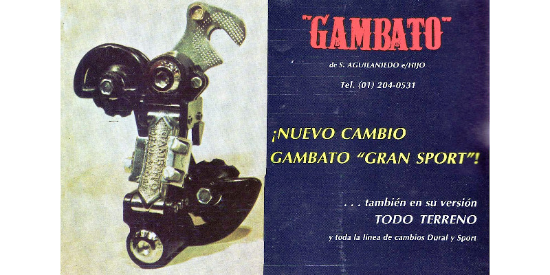 ロードバイク（自転車）「アルゼンチンメーカー別歴代(1953 ~1988年)ディレーラー/変速機一覧（7メーカー・32製品）」の紹介