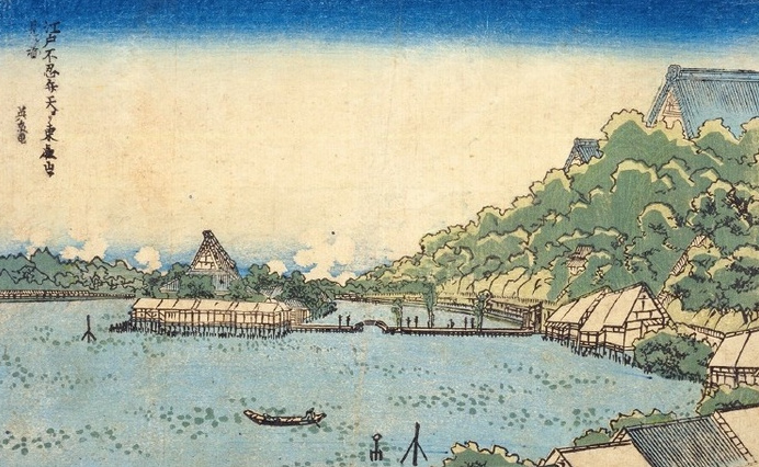 「英泉江戸名所」(国立国会図書館蔵)に描かれた江戸末期の不忍池