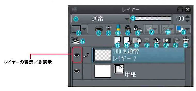 「レイヤーパレット」について