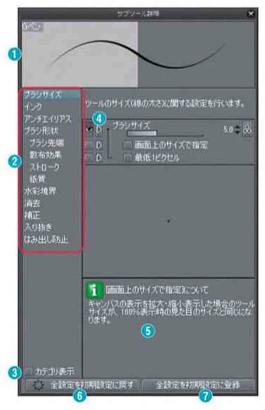 「サブツール詳細パレット」のご紹介