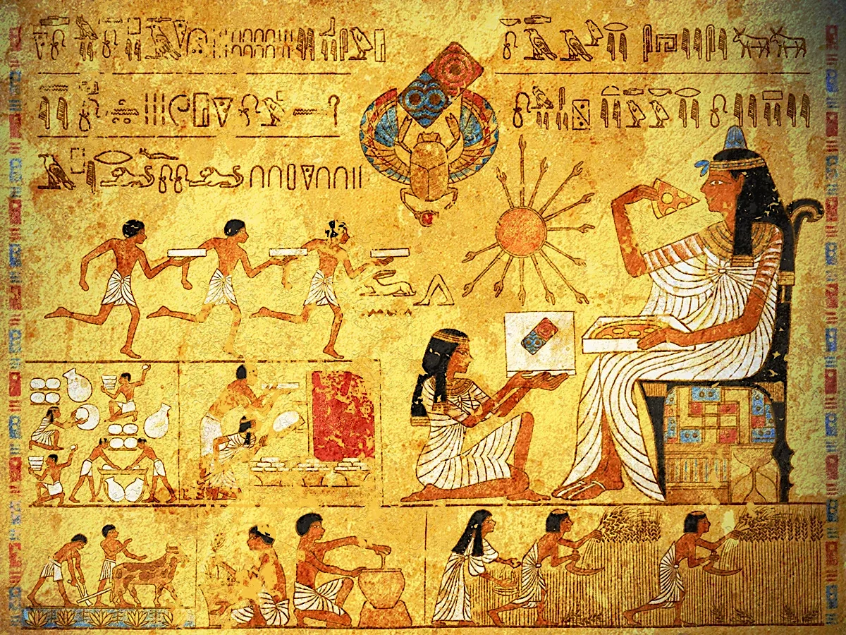 古代エジプトで使われていた接着剤の用途は
