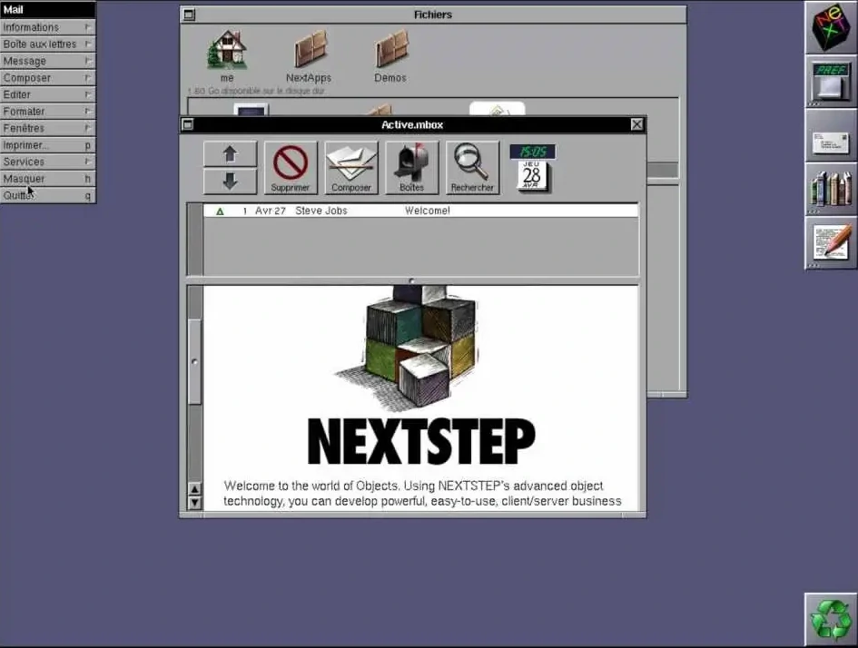 「Previous」NeXTコンピュータ（NeXTstationやNeXTcubeなど）専用の高精度なオープンソースエミュレーター