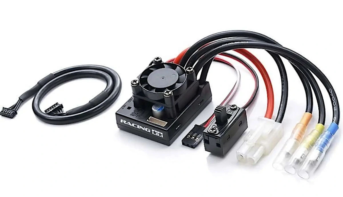 ブラシレス／ブラシモーター用ESCの内部回路ブロック図（MOSFET・制御IC・BEC構成）