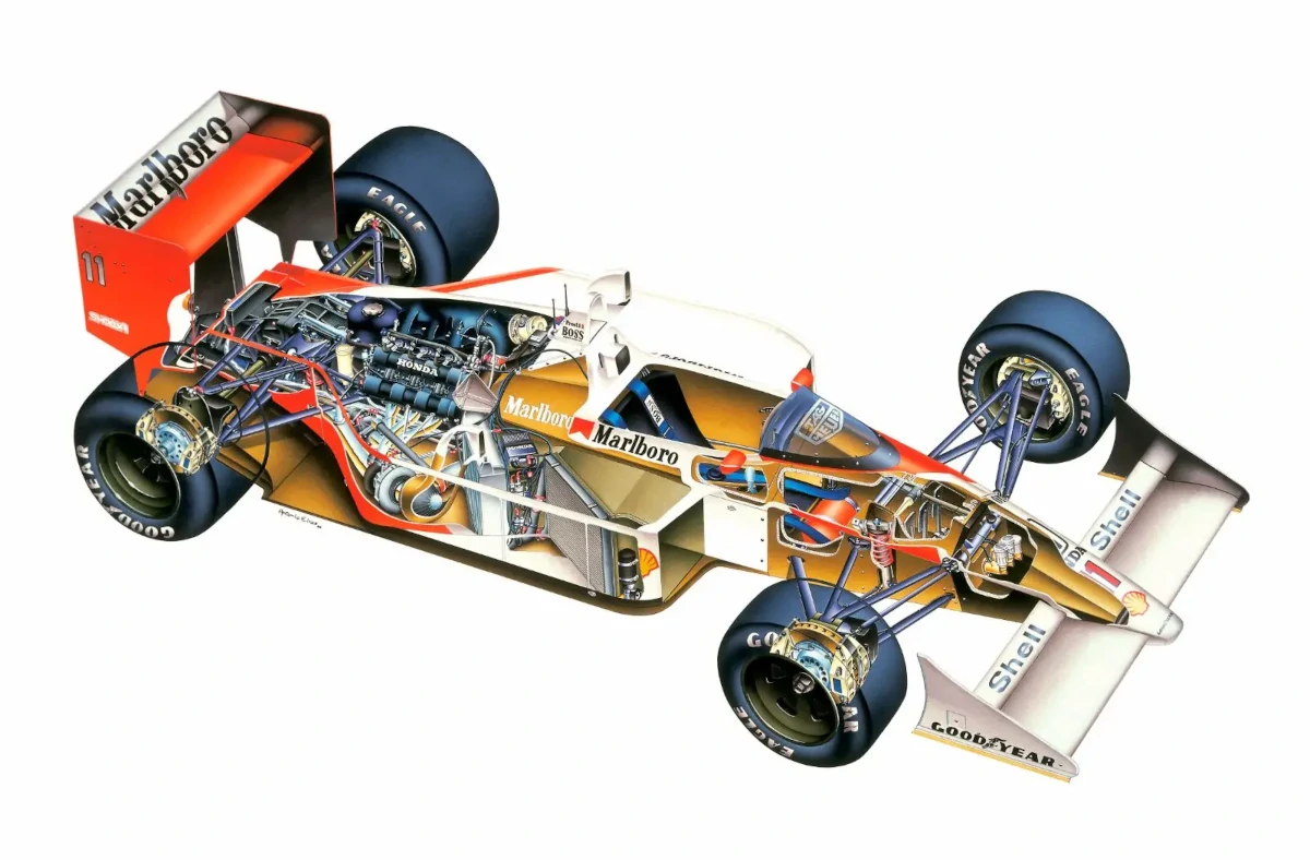 F103 → F104 リヤサスペンション構造の変化