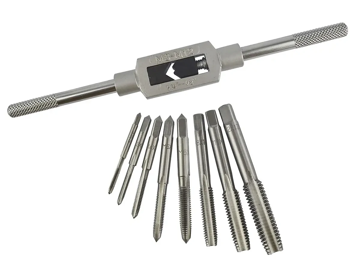 タップ・ダイス使用時の早見表（M3〜M12）