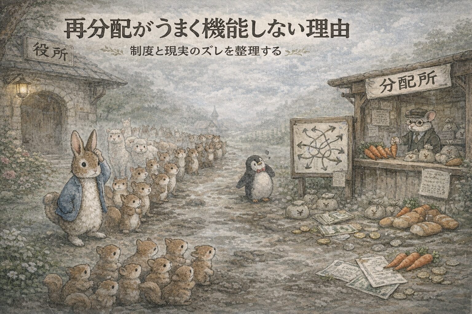 再分配がうまく機能しない理由｜制度と現実のズレを整理する