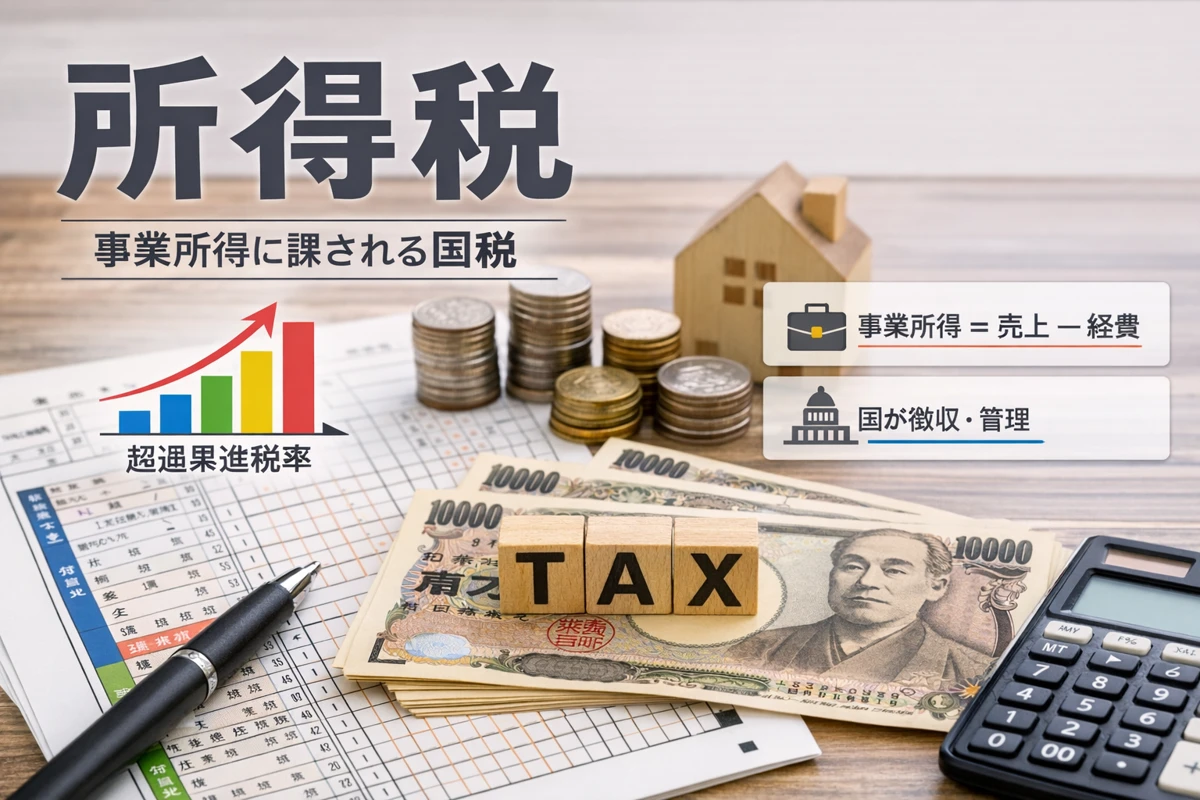 所得税とは何か｜事業所得に対する国税（超過累進税率）の仕組み